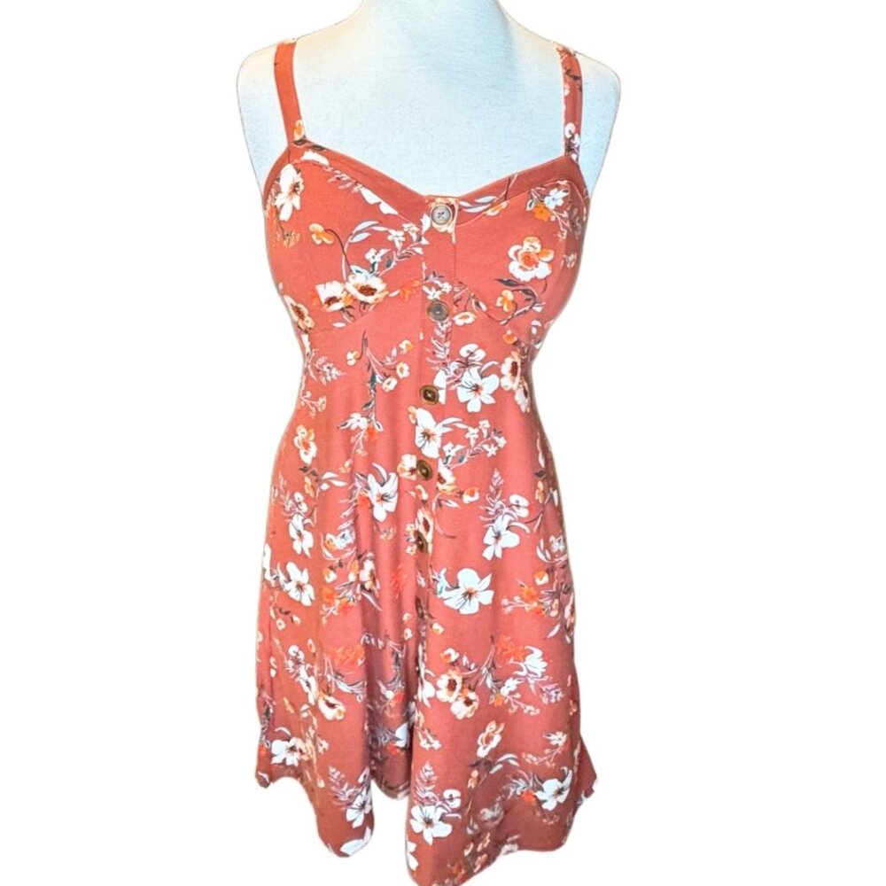 No Boundaries Breathable Floral Dress Stretch Soft Colorful  Sundress Flattering